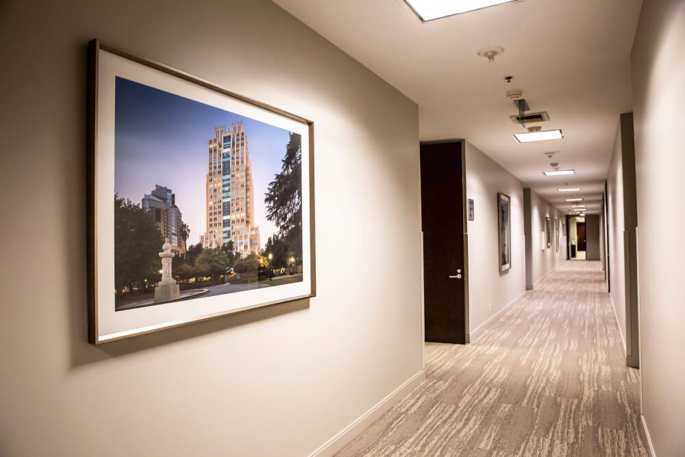 Santa Ana office hallway